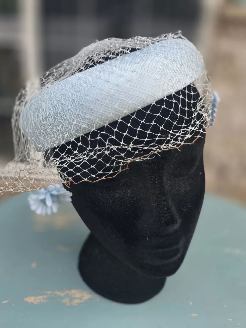 Vintage 1950s Halo Hat Lot of 3 Birdcage Veil Fascinators